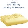 imageCal King Fitted Bed Sheet  Bottom Single Fitted Sheet Only  Soft Hotel Luxury Bedding w 816 Inch Deep Pockets  Breathable Cooling amp Wrinkle Free  EasyCare Fade and Shrink Resistant  Yellow