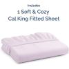 imageCal King Fitted Bed Sheet  Bottom Single Fitted Sheet Only  Soft Hotel Luxury Bedding w 816 Inch Deep Pockets  Breathable amp Wrinkle Free  EasyCare Fade and Shrink Resistant  Light Lavender