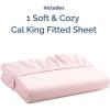 imageCal King Fitted Bed Sheet  Bottom Single Fitted Sheet Only  UltraSoft Hotel Luxury Bedding w 816 Inch Deep Pockets  Breathable amp Wrinkle Free  EasyCare Fade amp Shrink Resistant  Lavender Pink
