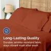 imageFull Size Flat Sheet  Hotel Quality Top Flat Bed Sheet Only  UltraSoft Breathable amp Cooling  Fade amp Wrinkle Free  EasyCare Stain amp Shrink Resistant Bedding  EasyFit amp OekoTex  French Grey26  Terracotta