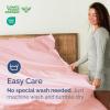 imageFull Size Flat Sheet  Hotel Quality Top Flat Bed Sheet Only  UltraSoft Breathable amp Cooling  Fade amp Wrinkle Free  EasyCare Stain amp Shrink Resistant Bedding  EasyFit amp OekoTex  French Grey31  Baby Pink