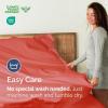 imageFull Size Flat Sheet  Hotel Quality Top Flat Bed Sheet Only  UltraSoft Breathable amp Cooling  Fade amp Wrinkle Free  EasyCare Stain amp Shrink Resistant Bedding  EasyFit amp OekoTex  French Grey28  Coral