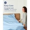 imageFull Size Flat Sheet  Hotel Quality Top Flat Bed Sheet Only  UltraSoft Breathable amp Cooling  Fade amp Wrinkle Free  EasyCare Stain amp Shrink Resistant Bedding  EasyFit amp OekoTex  French Grey21  Baby Blue