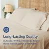 imageFull Size Flat Sheet  Hotel Quality Top Flat Bed Sheet Only  UltraSoft Breathable amp Cooling  Fade amp Wrinkle Free  EasyCare Stain amp Shrink Resistant Bedding  EasyFit amp OekoTex  French Grey12  Cream