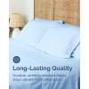 imageFull Size Flat Sheet  Hotel Quality Top Flat Bed Sheet Only  UltraSoft Breathable amp Cooling  Fade amp Wrinkle Free  EasyCare Stain amp Shrink Resistant Bedding  EasyFit amp OekoTex  French Grey21  Baby Blue