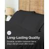 imageFull Size Flat Sheet  Hotel Quality Top Flat Bed Sheet Only  UltraSoft Breathable amp Cooling  Fade amp Wrinkle Free  EasyCare Stain amp Shrink Resistant Bedding  EasyFit amp OekoTex  French Grey08  Black