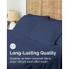 imageFull Size Flat Sheet  Hotel Quality Top Flat Bed Sheet Only  UltraSoft Breathable amp Cooling  Fade amp Wrinkle Free  EasyCare Stain amp Shrink Resistant Bedding  EasyFit amp OekoTex  French Grey18  Navy Blue