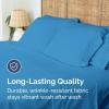 imageFull Size Flat Sheet  Hotel Quality Top Flat Bed Sheet Only  UltraSoft Breathable amp Cooling  Fade amp Wrinkle Free  EasyCare Stain amp Shrink Resistant Bedding  EasyFit amp OekoTex  French Grey20  Denim Blue