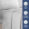 imageFull Size Flat Sheet  Hotel Quality Top Flat Bed Sheet Only  UltraSoft Breathable amp Cooling  Fade amp Wrinkle Free  EasyCare Stain amp Shrink Resistant Bedding  EasyFit amp OekoTex  French Grey45  Grey Stripes 2