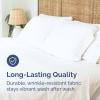 imageFull Size Flat Sheet  Hotel Quality Top Flat Bed Sheet Only  UltraSoft Breathable amp Cooling  Fade amp Wrinkle Free  EasyCare Stain amp Shrink Resistant Bedding  EasyFit amp OekoTex  French Grey01  White
