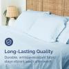 imageFull Size Flat Sheet  Hotel Quality Top Flat Bed Sheet Only  UltraSoft Breathable amp Cooling  Fade amp Wrinkle Free  EasyCare Stain amp Shrink Resistant Bedding  EasyFit amp OekoTex  French Grey24  Sky Blue