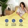 imageFull Size Flat Sheet  Hotel Quality Top Flat Bed Sheet Only  UltraSoft Breathable amp Cooling  Fade amp Wrinkle Free  EasyCare Stain amp Shrink Resistant Bedding  EasyFit amp OekoTex  French Grey29  Yellow