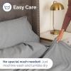 imageFull Size Flat Sheet  Hotel Quality Top Flat Bed Sheet Only  UltraSoft Breathable amp Cooling  Fade amp Wrinkle Free  EasyCare Stain amp Shrink Resistant Bedding  EasyFit amp OekoTex  French Grey40  Heathered Grey