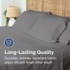 imageFull Size Flat Sheet  Hotel Quality Top Flat Bed Sheet Only  UltraSoft Breathable amp Cooling  Fade amp Wrinkle Free  EasyCare Stain amp Shrink Resistant Bedding  EasyFit amp OekoTex  French Grey06  Dark Grey
