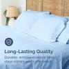imageFull Size Flat Sheet  Hotel Quality Top Flat Bed Sheet Only  UltraSoft Breathable amp Cooling  Fade amp Wrinkle Free  EasyCare Stain amp Shrink Resistant Bedding  EasyFit amp OekoTex  French Grey21  Baby Blue