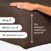 imageTwin XL Fitted Bed Sheet  Bottom Single Fitted Sheet Only  UltraSoft Hotel Luxury Bedding w 816 Inch Deep Pockets  Breathable Cooling amp Wrinkle Free  EasyFit Fade amp Shrink Resistant  Brown