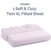 imageTwin XL Fitted Bed Sheet  Bottom Single Fitted Sheet Only  UltraSoft Hotel Luxury Bedding w 816 Inch Deep Pockets  Breathable amp Wrinkle Free  EasyCare Fade amp Shrink Resistant  Light Lavender