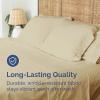 imageTwin XL Size Flat Sheet  Hotel Quality Top Flat Bed Sheet Only  UltraSoft Breathable amp Cooling  Fade amp Wrinkle Free  EasyCare Stain amp Shrink Resistant Bedding  EasyFit and OekoTex  Cream13  Beige