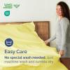 imageTwin XL Size Flat Sheet  Hotel Quality Top Flat Bed Sheet Only  UltraSoft Breathable amp Cooling  Fade amp Wrinkle Free  EasyCare Stain amp Shrink Resistant Bedding  EasyFit and OekoTex  Cream29  Yellow