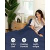 imageTwin XL Size Flat Sheet  Hotel Quality Top Flat Bed Sheet Only  UltraSoft Breathable amp Cooling  Fade amp Wrinkle Free  EasyCare Stain amp Shrink Resistant Bedding  EasyFit and OekoTex  Cream18  Navy Blue