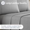 imageTwin XL Size Flat Sheet  Hotel Quality Top Flat Bed Sheet Only  UltraSoft Breathable amp Cooling  Fade amp Wrinkle Free  EasyCare Stain amp Shrink Resistant Bedding  EasyFit and OekoTex  Cream40  Heathered Grey