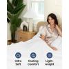 imageTwin XL Size Flat Sheet  Hotel Quality Top Flat Bed Sheet Only  UltraSoft Breathable amp Cooling  Fade amp Wrinkle Free  EasyCare Stain amp Shrink Resistant Bedding  EasyFit and OekoTex  Cream01  White
