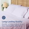 imageTwin XL Size Flat Sheet  Hotel Quality Top Flat Bed Sheet Only  UltraSoft Breathable amp Cooling  Fade amp Wrinkle Free  EasyCare Stain amp Shrink Resistant Bedding  EasyFit and OekoTex  Cream33  Light Lavender