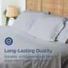 imageTwin XL Size Flat Sheet  Hotel Quality Top Flat Bed Sheet Only  UltraSoft Breathable amp Cooling  Fade amp Wrinkle Free  EasyCare Stain amp Shrink Resistant Bedding  EasyFit and OekoTex  Cream05  Steel Blue