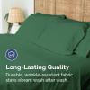 imageTwin XL Size Flat Sheet  Hotel Quality Top Flat Bed Sheet Only  UltraSoft Breathable amp Cooling  Fade amp Wrinkle Free  EasyCare Stain amp Shrink Resistant Bedding  EasyFit and OekoTex  Cream17  Emerald Green