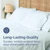 imageTwin XL Size Flat Sheet  Hotel Quality Top Flat Bed Sheet Only  UltraSoft Breathable amp Cooling  Fade amp Wrinkle Free  EasyCare Stain amp Shrink Resistant Bedding  EasyFit and OekoTex  Cream23  Ice Blue