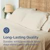 imageTwin XL Size Flat Sheet  Hotel Quality Top Flat Bed Sheet Only  UltraSoft Breathable amp Cooling  Fade amp Wrinkle Free  EasyCare Stain amp Shrink Resistant Bedding  EasyFit and OekoTex  Cream11  Wheat