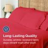 imageTwin XL Size Flat Sheet  Hotel Quality Top Flat Bed Sheet Only  UltraSoft Breathable amp Cooling  Fade amp Wrinkle Free  EasyCare Stain amp Shrink Resistant Bedding  EasyFit and OekoTex  Cream27  Red