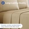 imageTwin XL Size Flat Sheet  Hotel Quality Top Flat Bed Sheet Only  UltraSoft Breathable amp Cooling  Fade amp Wrinkle Free  EasyCare Stain amp Shrink Resistant Bedding  EasyFit and OekoTex  Cream37  Heathered Tan