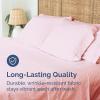 imageTwin XL Size Flat Sheet  Hotel Quality Top Flat Bed Sheet Only  UltraSoft Breathable amp Cooling  Fade amp Wrinkle Free  EasyCare Stain amp Shrink Resistant Bedding  EasyFit and OekoTex  Cream31  Baby Pink