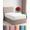 imageTwin XL Fitted Bed Sheet  Bottom Single Fitted Sheet Only  UltraSoft Hotel Luxury Bedding w 816 Inch Deep Pockets  Breathable Cooling amp Wrinkle Free  EasyFit Fade amp Shrink Resistant  White