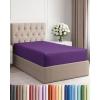 imageTwin XL Fitted Bed Sheet  Bottom Single Fitted Sheet Only  UltraSoft Hotel Luxury Bedding w 816 Inch Deep Pockets  Breathable Cooling amp Wrinkle Free  EasyFit Fade amp Shrink Resistant  Purple