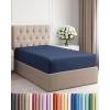 imageTwin XL Fitted Bed Sheet  Bottom Single Fitted Sheet Only  UltraSoft Hotel Luxury Bedding w 816 Inch Deep Pockets  Breathable amp Wrinkle Free  EasyCare Fade and Shrink Resistant  Navy Blue