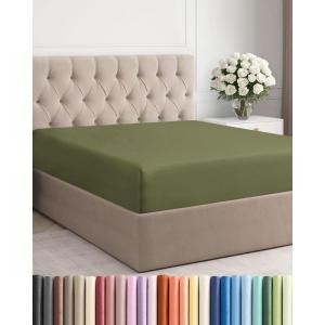 imageCal King Fitted Bed Sheet  Bottom Single Fitted Sheet Only  UltraSoft Hotel Luxury Bedding w 816 Inch Deep Pockets  Breathable amp Wrinkle Free  EasyCare Fade amp Shrink Resistant  Sage Green