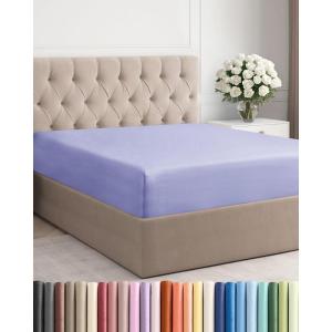imageCal King Fitted Bed Sheet  Bottom Single Fitted Sheet Only  UltraSoft Hotel Luxury Bedding w 816 Inch Deep Pockets  Breathable amp Wrinkle Free  EasyCare Fade and Shrink Resistant  Lavender