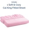 imageCal King Fitted Bed Sheet  Bottom Single Fitted Sheet Only  UltraSoft Hotel Luxury Bedding w 816 Inch Deep Pockets  Breathable amp Wrinkle Free  EasyCare Fade amp Shrink Resistant  Light Pink