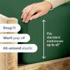 imageCal King Fitted Bed Sheet  Bottom Single Fitted Sheet Only  UltraSoft Hotel Luxury Bedding w 816 Inch Deep Pockets  Breathable amp Wrinkle Free  EasyCare Fade amp Shrink Resistant  Emerald Green
