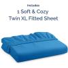 imageTwin XL Fitted Bed Sheet  Bottom Single Fitted Sheet Only  UltraSoft Hotel Luxury Bedding w 816 Inch Deep Pockets  Breathable amp Wrinkle Free  EasyCare Fade and Shrink Resistant  Royal Blue