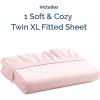 imageTwin XL Fitted Bed Sheet  Bottom Single Fitted Sheet Only  UltraSoft Hotel Luxury Bedding w 816 Inch Deep Pockets  Breathable amp Wrinkle Free  EasyCare Fade amp Shrink Resistant  Lavender Pink